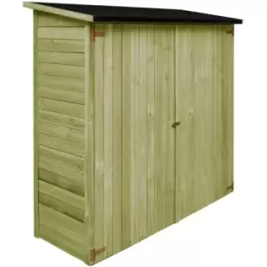 image of Garden Tool Shed Impregnated Pinewood 182x76x175cm vidaXL - Brown