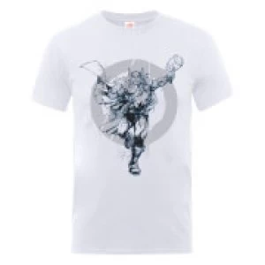 Image of Marvel Avengers Assemble Thor Circle T-Shirt - White - L