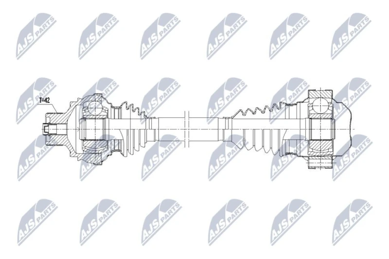 Image of NTY Drive shaft NTY NPW-AU-090