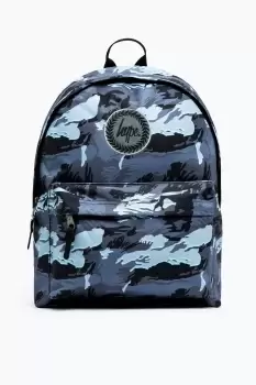 image of HYPE UNISEX GREY GLOOM CAMO CREST BACKPACK