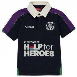 image of VX-3 Help For Heroes Scotland Shirt Junior Boys - Navy