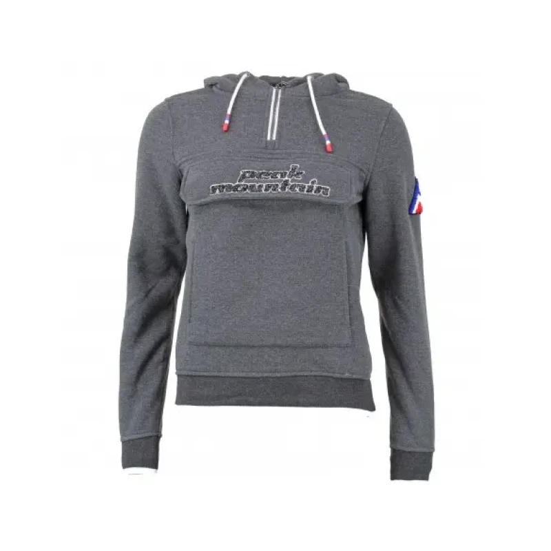 Image of Peak Mountain Womens fleece hoodie Peak Mountain Aflow Gris Female L