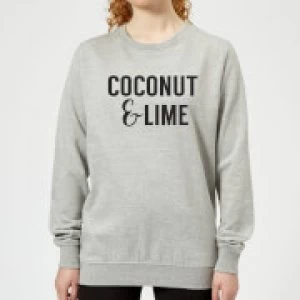 Image of Coconut and Lime Womens Sweatshirt - Grey - 3XL