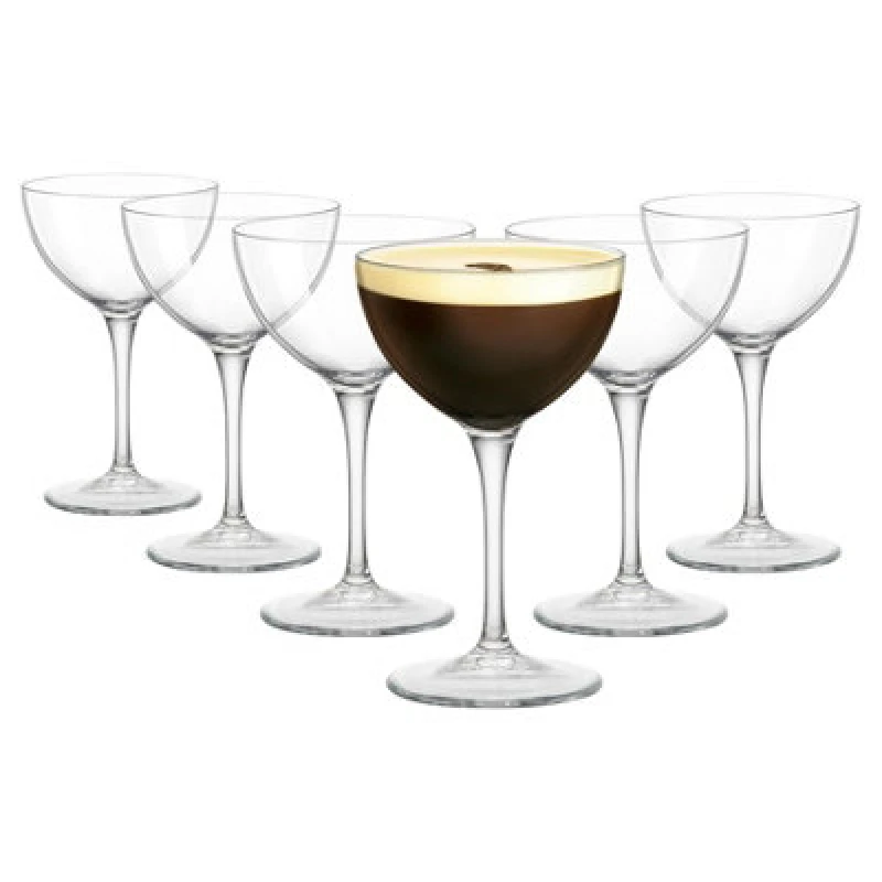 Image of Bormioli Rocco Bartender Novecento Martini Glasses - 235ml - Pack of 6 Clear unisex