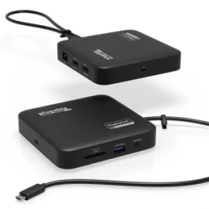 image of Plugable Technologies 7-in-1 USB C Docking Station Dual Monitor - Dual HDMI Dock is Compatible with Mac and Windows