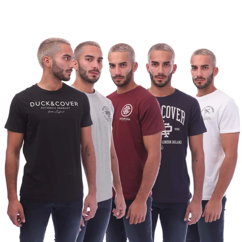 Image of Duck and Cover 5 Pack of Klapstar T-Shirts - Multi Multi S