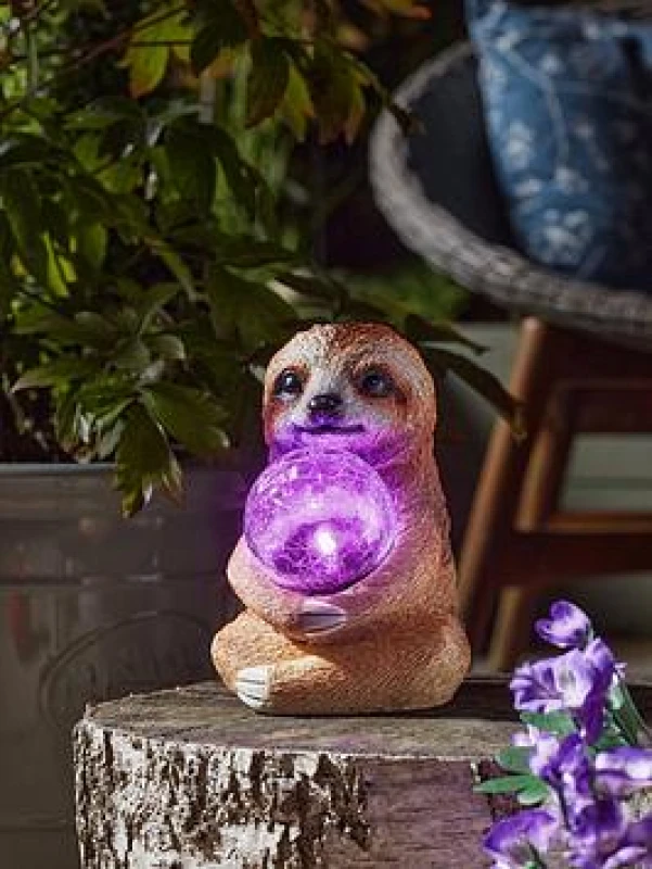 Image of Smart Solar Sloth Sphere, Brown 1020935
