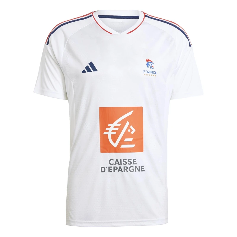 Image of adidas France AEROREADY Handball Shirt Mens - White White XS