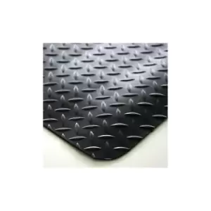 image of DECKPLATE anti-fatigue matting, fixed dimensions, black, 1500 x 900 mm