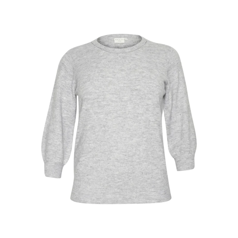 Image of KAFFE Curve Woman sweater KAFFE Curve Merida Gris Female M