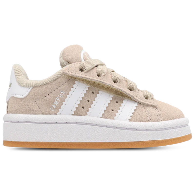Image of Adidas Kids Campus Infant Trainers Wonder Beige White Gum Natural, 6.5 infant