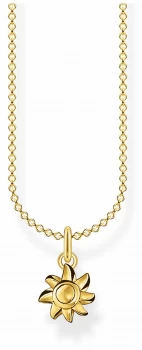 Thomas Sabo 18k Yellow Gold Sun Necklace 45cm KE2058-413- Jewellery