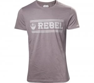 Image of Star Wars Rogue One Rebel Alliance T-Shirt - 2XL - Grey