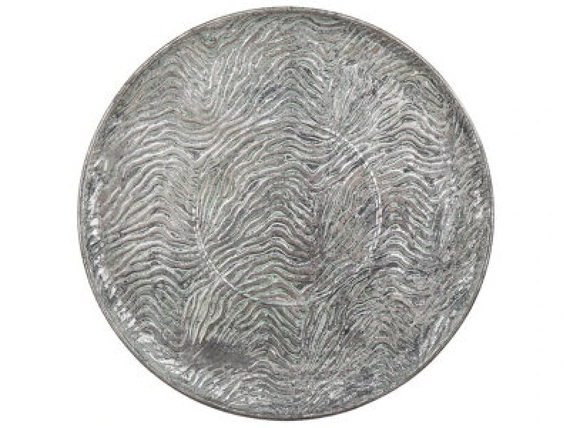 Image of Beliani Decorative Tray Kitnos Metal Silver