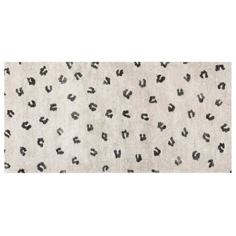 Image of Beliani Rug Afis Beige 80 X 150 Cm Cotton