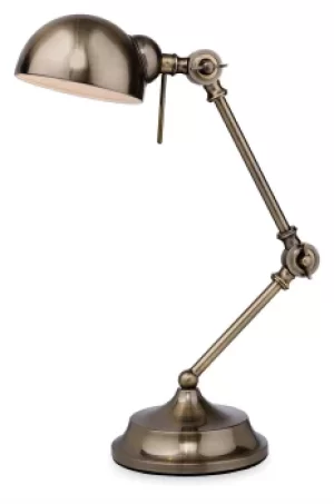 image of Beau 1 Light Table Lamp Antique Brass, E14