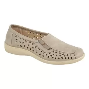 Image of Boulevard Womens/Ladies Side Gusset Summer Casual Shoes (5 UK) (Stone)