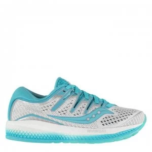 image of Saucony Triumph ISO 5 Womens Running Shoes - White/Blue