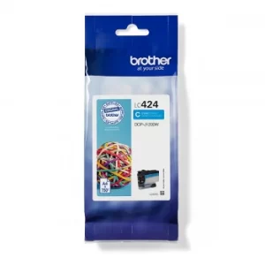 Image of BROTHER LC424C Cyan Ink Cartridge