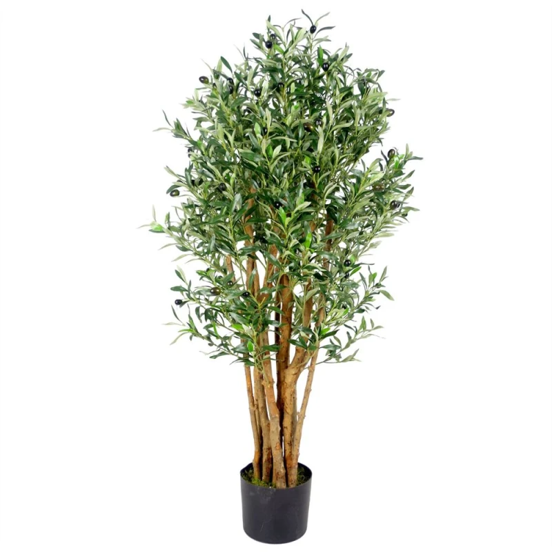 Image of Leaf Design 125cm Luxury Artificial Olive Tree (Premium Range)