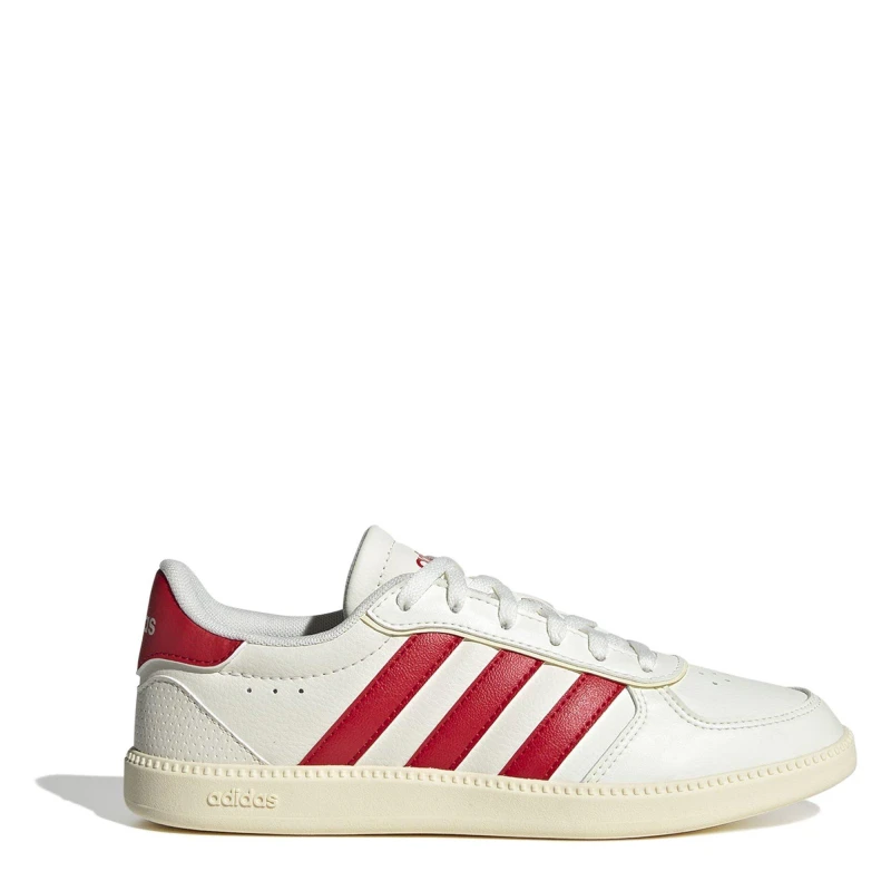 Image of adidas Breaknet Sleek Shoes Juniors Wte/Scarlt/Vn female 3 (35.5)
