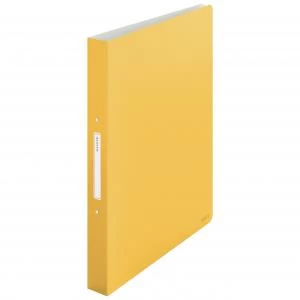 image of Leitz Cosy Ring Binder 2 Ring A4 - 25mm width - Warm Yellow - Outer