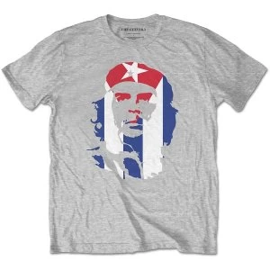 image of Che Guevara - Star and Stripes Unisex Large T-Shirt - Grey