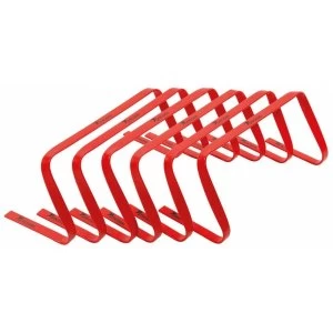 Image of Precision 9" High Flat Hurdles Set Red ( Set of 6 )