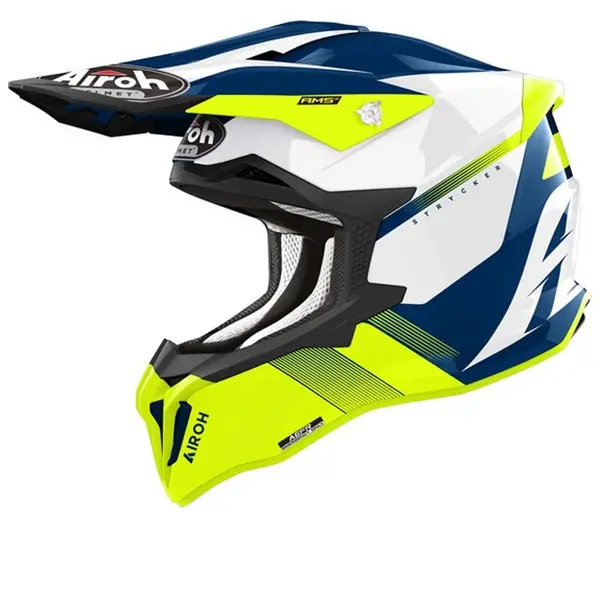 Image of Airoh Strycker Blazer Yellow Offroad Helmet Size M