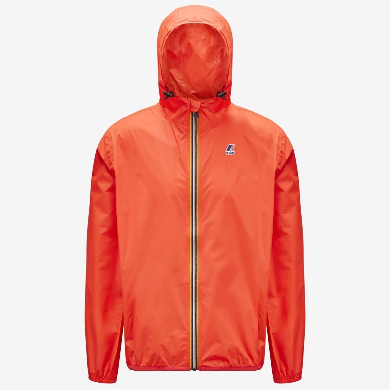 Image of K Way Unisex Kids Claude 3.0 Waterproof Hooded Long Sleeve Rain Anorak Red Flu/Pap 781 unisex 10-11 Yrs
