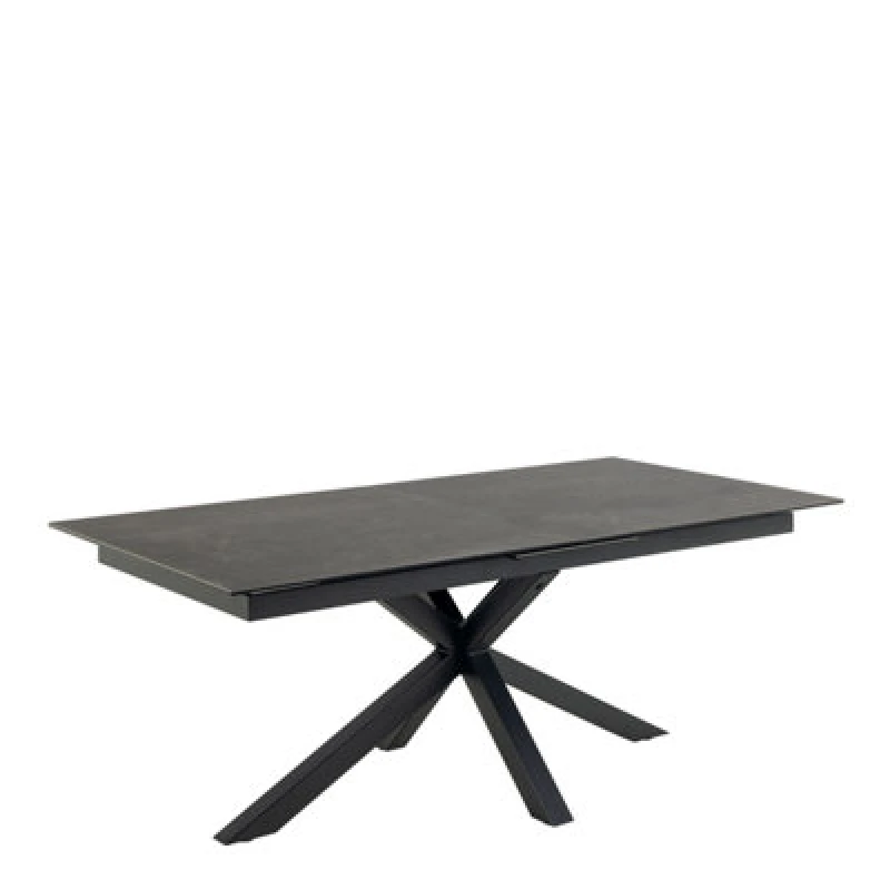 Image of Furniture To Go Heaven Extendable Dining Table With Ceramic Black Top (L) 240Cm Seats Up To 6