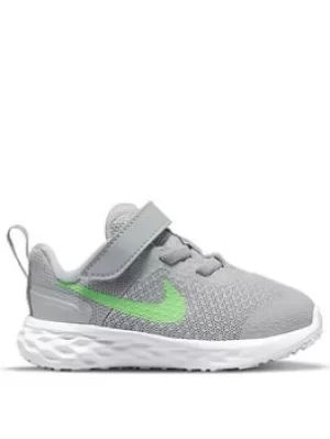 Image of Nike Revolution 6, Grey/Green, Size 9.5