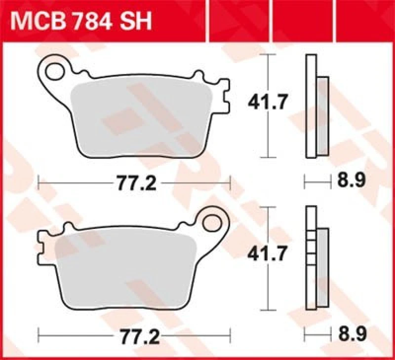 Image of TRW Lucas Sintered lining MCB784SH