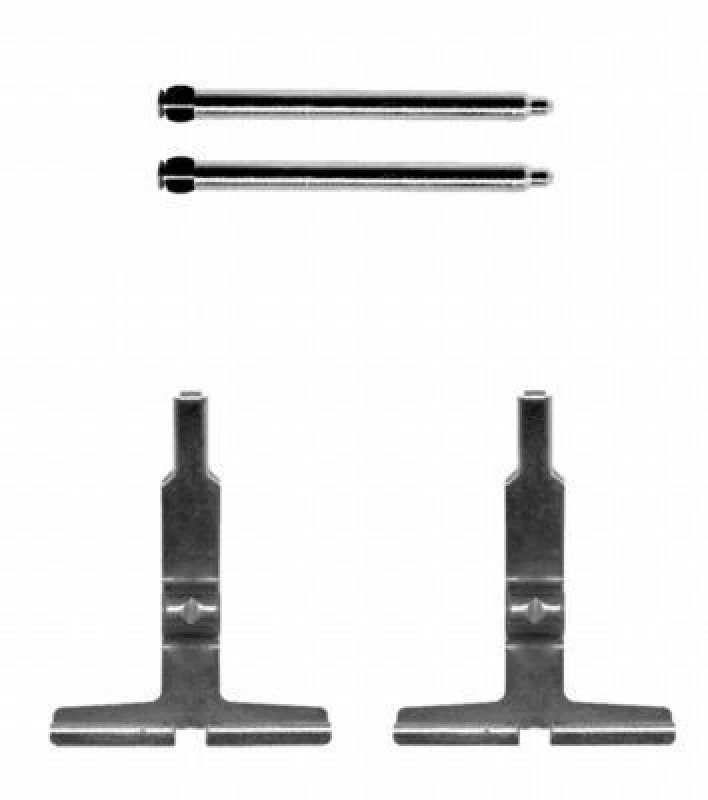 Image of HELLA Brake pad fitting kit HELLA 8DZ 355 204-061
