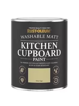 image of Rust-Oleum Kitchen Cupboard Paint In Silver Sage - 750 Ml Tin