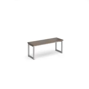 image of Social Spaces Otto Benching Solution Low Bench 1050mm Wide - Black Frame, White