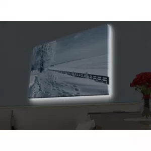 Image of 4570HDACT-045 Multicolor Decorative LED Lighted Canvas Painting