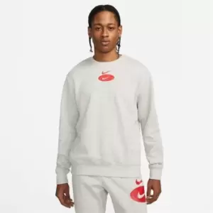Image of Nike NSW Crew Sweater Mens - Grey