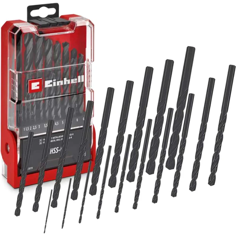 Image of Einhell 19 Piece HSS-R Drill Bit Set 49423019