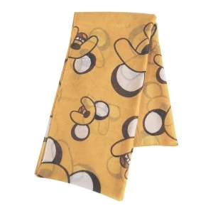 Image of Adventure Time - Jake All-Over Print Unisex Scarf - Yellow