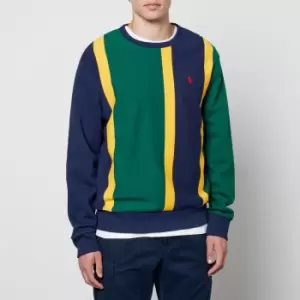 Image of Polo Ralph Lauren Mens Seasonal Fleece Colourblock Hoodie - New Forest Multi - M