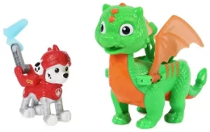 Image of PAW Patrol Rescue Knights Marshall and Dragon Jade Set