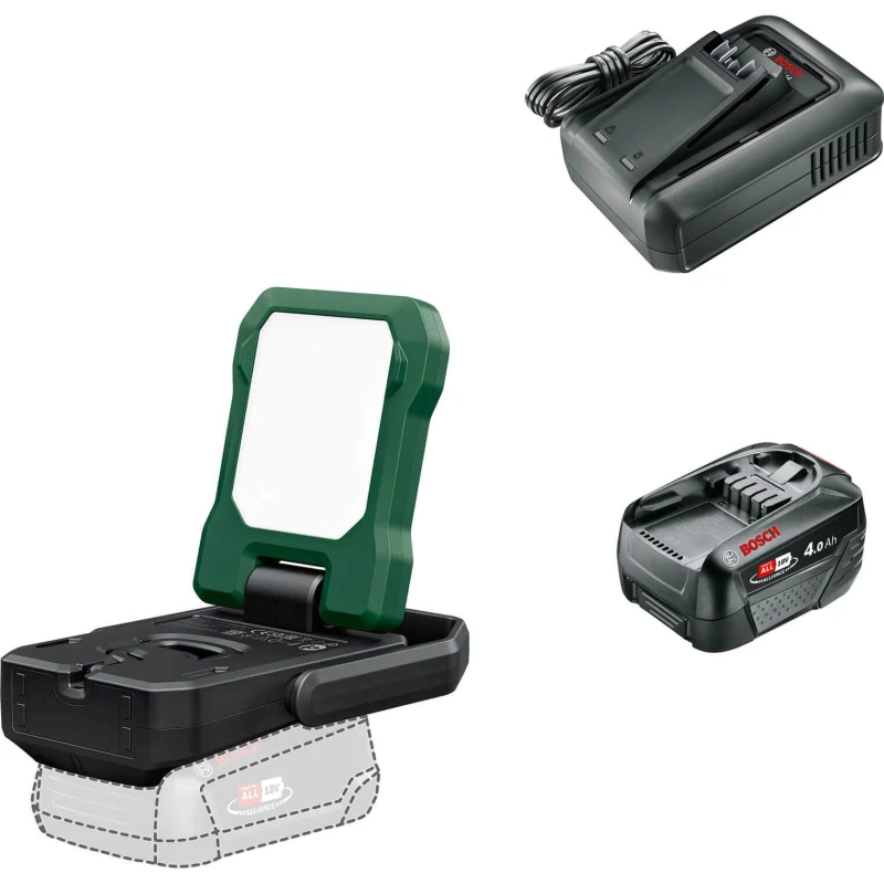 Image of Bosch EASYSPOTLIGHT 18V-400 P4A 18v Cordless LED Work Light EASYSPOTLIGHT 18V-400 Batteries: 1 x 4ah Li-ion