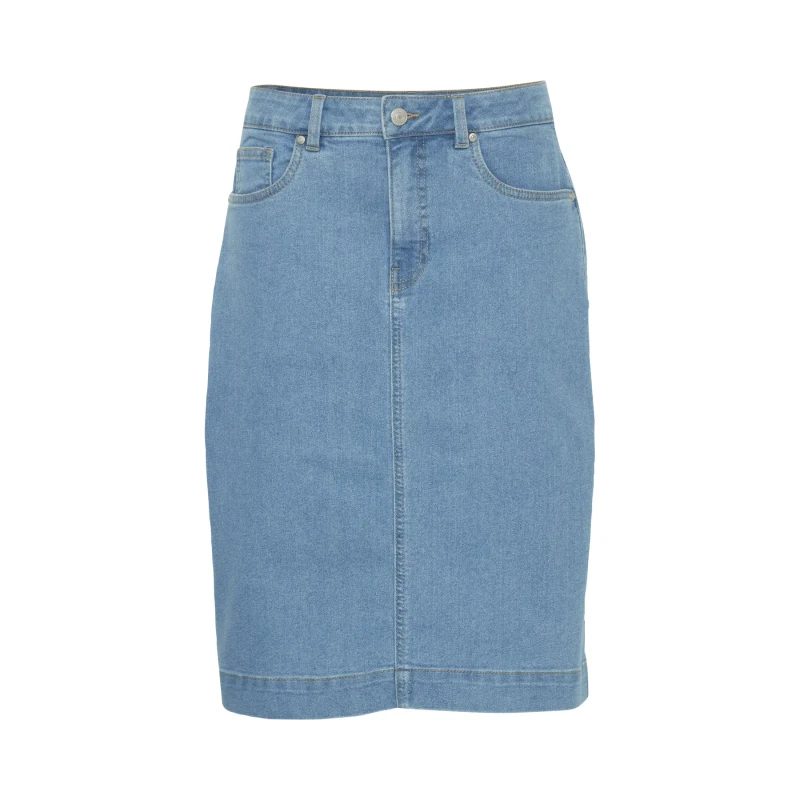 Image of fransa Denim skirt For Her fransa Fxdenima 2 Bleu Female 36