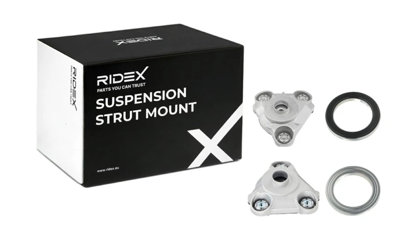 Image of RIDEX 1180S0641 Top strut mount Front axle both sides, with seal ring Suspension Strut Support Bearing (1180)