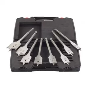 Image of Milwaukee Power Tools Wood Boring Flat Bit Set, 8 Piece