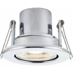 Image of Loops - Recessed Tiltable Ceiling Downlight - Dimmable 8.5W Cool White LED Chrome Plate