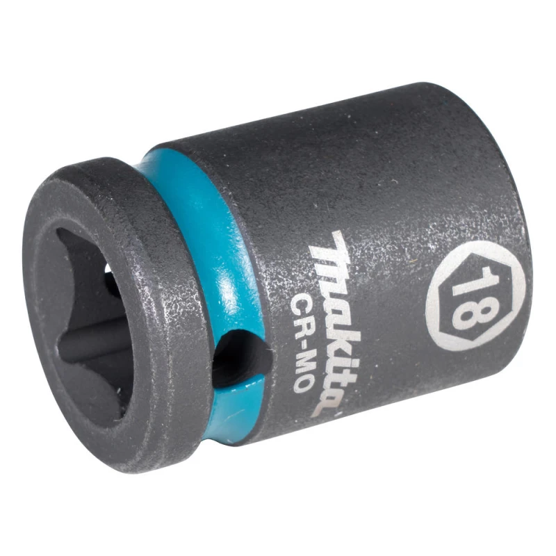 Image of Makita 1/2" Drive Impact Black Impact Socket 1/2" 18mm E-16140