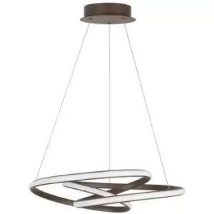 Image of Netlighting Merano Cedar Integrated LED Pendant Ceiling Light Sandy Coffee Alumi