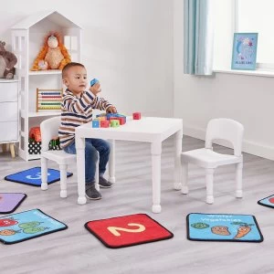 Image of Liberty House Kids Table & 2 Chairs - White